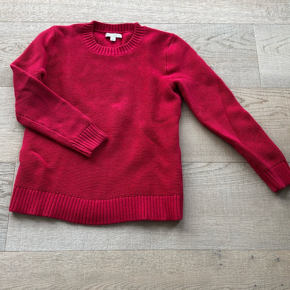 JCrew mercantile red sweater. Great condition size small